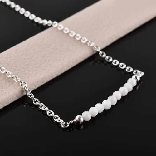 Vista 83 de YANARA Pulsera de tobillo para mujer, piedra de nacimiento natural, cuentas de piedras preciosas, tobillera delicada hecha a mano de 9 pulgadas +
