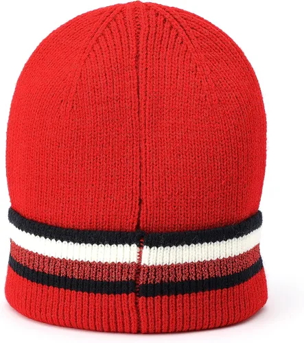 Vista 3 de Tommy Hilfiger Sombrero de puño de rayas metálicas para mujer