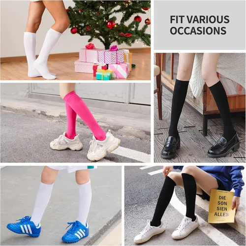 Vista 6 de GRAPMKTG Paquete de 3 calcetines de fútbol de sóftbol calcetines de béisbol para jóvenes, hombres y mujeres
