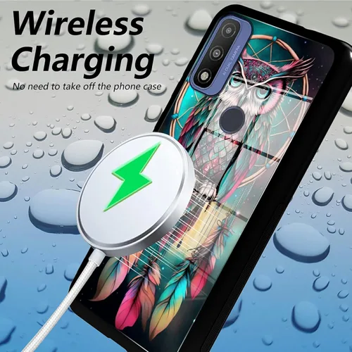 Vista 401 de Funda para Motorola Moto G Stylus 5G 2021 de vidrio templado, funda negra con diseño de mujer negra africana para mujeres y hombres, antiarañazos, a