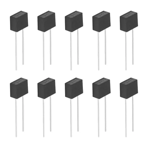 Vista 7 de Fielect 30 unids DIP montado en miniatura cuadrado lento golpe micro fusible instrumento eléctrico fusible 2.5A 250V negro