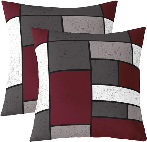 Vista 17 de Paquete de 2 fundas de almohada decorativas con diseño de oso, suave, rústica, con alce salvaje del oeste, para sofá, dormitorio, sala de estar