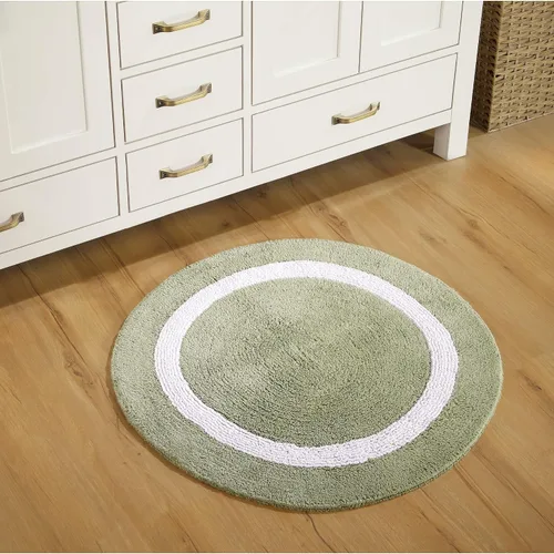 Vista 132 de Better Trends - Alfombra de baño 100% algodón reversible, altamente absorbente y lavable a máquina, suave, tapete de ducha para piso de baño