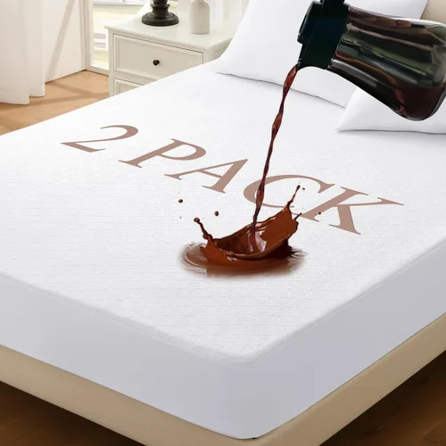 Vista 15 de Protector de colchón Twin, funda de colchón impermeable lavable de rayón, cubierta de colchón transpirable y silenciosa, protector de cama
