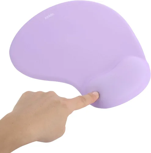 Vista 11 de Alfombrilla de mouse ergonómica para computadora con soporte para reposamuñecas, alfombrilla de mouse para aliviar el dolor con base de poliuretano