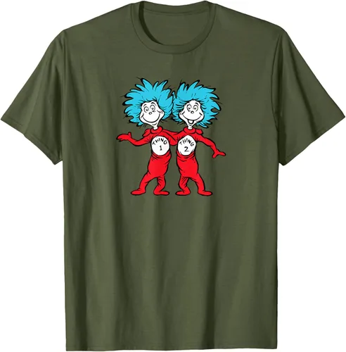 Vista 54 de Dr. Seuss Thing 1 Thing 2 Buddies - Camiseta Negro