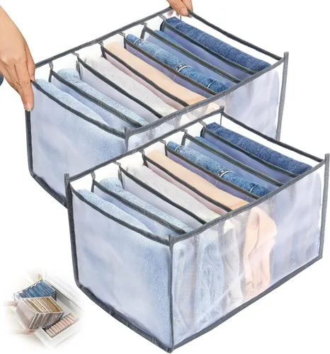Vista 9 de TOOVREN Organizador de cajones para brasieres, divisor para cajones de ropa interior, contenedores de almacenamiento de lencería, organizadores