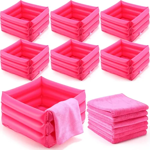 Vista 9 de FillTouch Kit de spa de pies de 12.5 x 12.5 x 8.3 pulgadas para niñas y niños, toallas de mano de 12.5 x 12.5 x 8.3 pulgadas, toallas de mano
