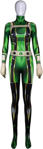 Vista 2 de Cosplay Life - Disfraz de My Hero Academia para Cosplay - Disfraz de animé Boku No Hero, traje de cuerpo entero con tela de licra para Cosplay