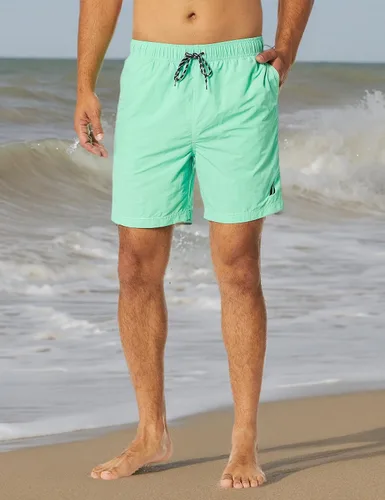 Vista 3 de Nautica Bañador sólido de secado rápido con logotipo clásico para hombre
