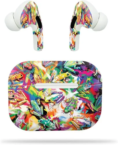 Vista 13 de MightySkins - Compatible con Apple Airpods Pro - Blue Petals Funda protectora de vinilo duradera y única Fácil de aplicar, quitar y cambiar