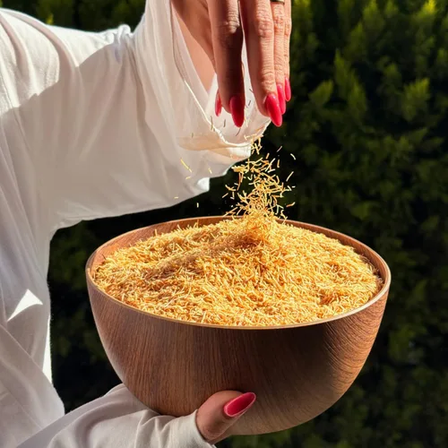 Vista 4 de Masa de fillo rallada Kataifi asada de 11.0 lbs (11 libras) – Kadayif pre-tostado para barra de chocolate Dubai, Kunafa, Knafeh y postres de Oriente