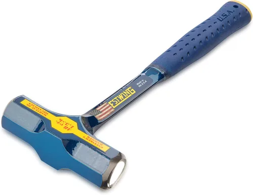 Vista 2 de Estwing Big Blue - Martillo de ingeniero de 48 onzas con construcción de acero forjado y mango reductor de impacto - E6-48E (Paquete de 8)