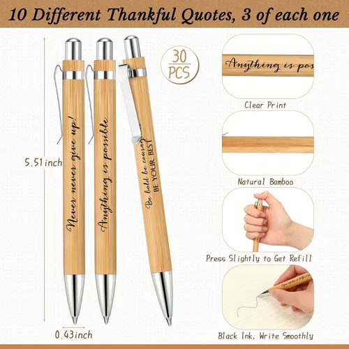 Vista 3 de Fulmoon 60 bolígrafos motivacionales, cuadernos inspiradores, regalos a granel, bolígrafos inspiradores, almohadillas de notas pequeñas, regalos