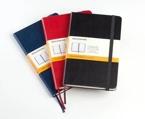 Vista 10 de Moleskine - Cuaderno clásico con tapa dura, tamaño mediano (4.5 x 7 pulgadas), rayado/con líneas, color negro, 208 páginas