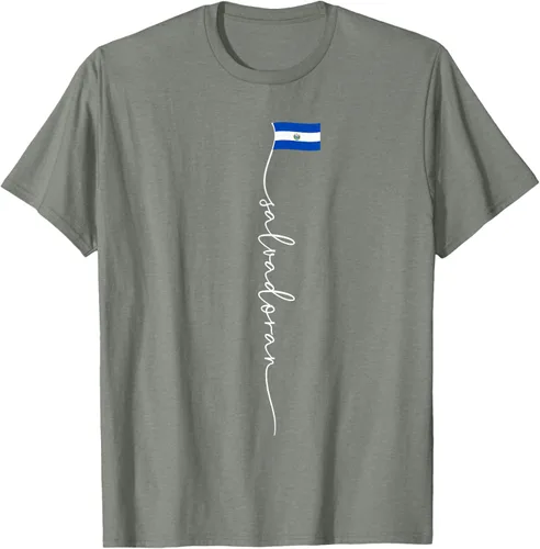 Vista 31 de Camiseta con la bandera salvadoreña de El Salvador