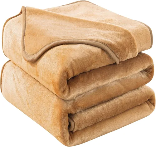 Vista 6 de Manta Snuggle Sac extra mullida, manta de forro polar para viajes, manta para sofá, cama, sofá, manta cálida y suave con patrón a rayas, 50 x 60