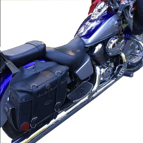 Vista 2 de Estribos de motocicleta para HONDA SHADOW VT400 1997-2003 / HONDA STEED VLX400 VT600 1992-2007, pedales delanteros y traseros del estribo