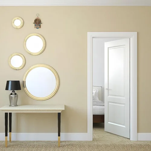 Vista 5 de My Daily Styles Hamsa de madera judía Estrella de David - Bendición para el hogar buena suerte decoración de pared con turquesa simulada