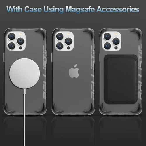 Vista 6 de BALLISTIC Funda protectora compatible con iPhone 13 Pro (solamente), con 1 protector de lente de cámara, 2 juegos contra esquinas caídas, funda a