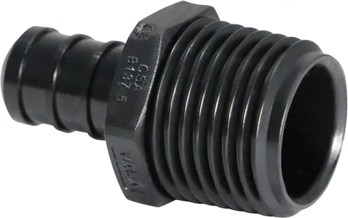 Vista 3 de XFITTING Adaptador NPT macho Pex B de 1/2 pulgada x 1/2 pulgada, aleación de polietileno, 5 piezas