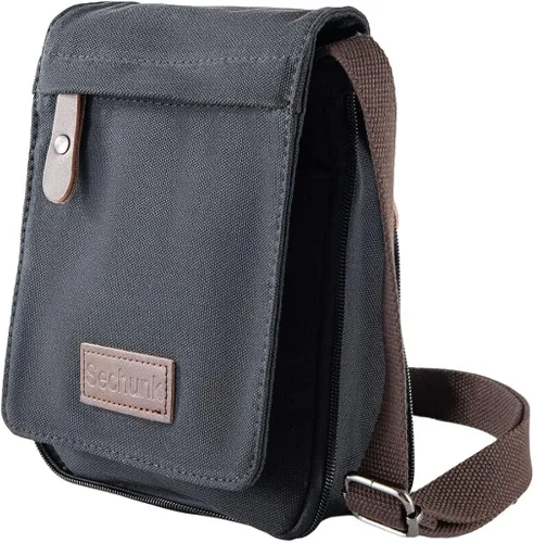 Vista 2 de Sechunk Bolso bandolera de lona vintage pequeño Bb_284
