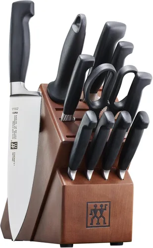 Vista 4 de ZWILLING Juego de bloques de cuchillos Four Star de 7 piezas - Ceniza
