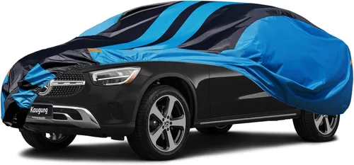 Vista 44 de Kaugung Funda impermeable para automóvil BMW Serie 3 (1999-2025), cubierta exterior completa para automóviles, ligera, resistente al sol, UV