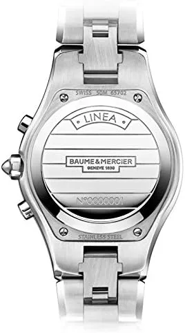 Vista 2 de Baume & Mercier Mujer Linea cronógrafo blanco MOP Dial de acero inoxidable, Blanco, Cronógrafo