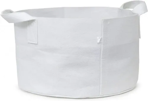 Vista 9 de 247Garden Paquete de 5 Macetas/Bolsas de Cultivo de Tela de Aireación de 1 Galón para Plantas con Asas (260 GSM, Negro, 6H x 7D)