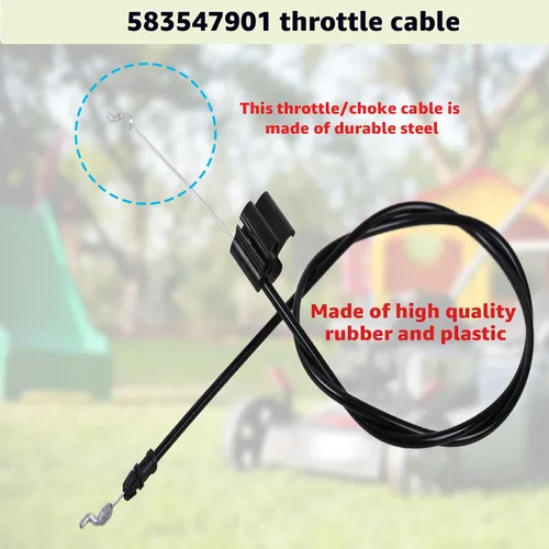 Vista 6 de 583547901 532440385 420941 Componente de repuesto de cable de control de área de cortadora de césped, compatible con cortacésped Husqvarna HU 625AWD