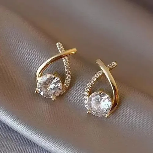 Vista 4 de Aretes de drenaje de desintoxicación linfática Aretes de aro huecos de acupresión de actividad linfática con germanio para mujeres en Prime