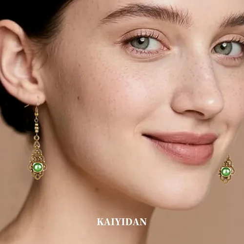 Vista 7 de Aretes colgantes bohemios plateados y dorados para mujer, a la moda, hechos a mano, vintage, delicados, lindos aretes largos de verano, accesorios