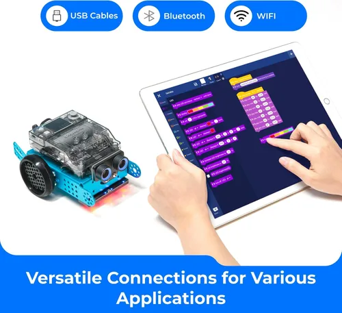 Vista 8 de Makeblock mBot2 Robot de Codificación para Niños, Soporte de Aprendizaje AI con Programación Scratch y Python, Kit de Robótica para Niños de 8 a 12
