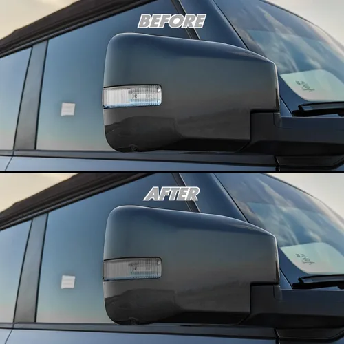 Vista 6 de SlickMod Tinte de humo de vinilo precortado para faros Ford Bronco 2021-2023 (20% humo oscuro, 1. faro)