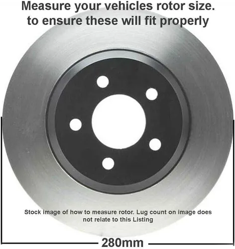 Vista 378 de Detroit Axle - Rotores de freno delantero para 04-13 Mazda 3 Rotores de frenos de disco 06-15 Mazda 5 Reemplazo: Rotor regular delantero de 11.81