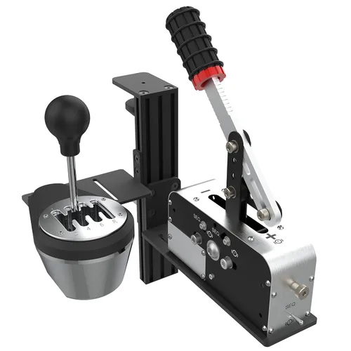 Vista 2 de Hikig Desk Mount For Racing Sim Shifter & Handbrake Compatible With Logitech G Driving Force Shifter, Thrustmaster TH8A Shifter & Thrustmaster TSS