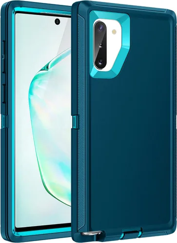 Vista 12 de Funda para Galaxy Note 10 Plus, a prueba de golpes, a prueba de caídas, a prueba de polvo, protección de cuerpo completo de 3 capas, funda rígida