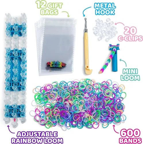 Vista 4 de Rainbow Loom - Kit de pulsera de goma original con gancho de metal