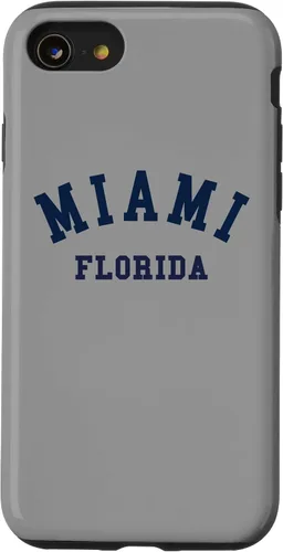 Vista 18 de Miami Florida USA State FL Varsity Style - Carcasa deportiva para iPhone 16