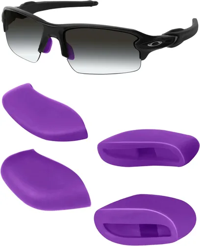 Vista 15 de Mryok Almohadillas de nariz de repuesto para Oakley Flak Draft/Flak 2.0/Flak 2.0 XL/Flak Jacket XLJ Sunglass - Opt Negro y Negro