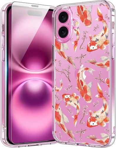 Vista 17 de bicol - Funda protectora a prueba de golpes para iPhone 15 Plus, funda delgada de acrílico transparente y diseños modernos para niña y mujer, 6.7