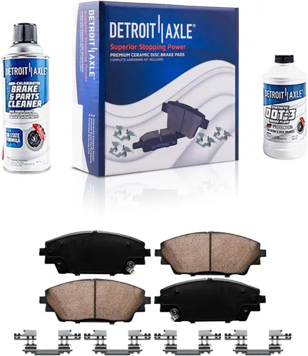Vista 137 de Detroit Axle - Kit de freno delantero para Dodge Ram 1500 Durango Dakota Chrysler Aspen Dakota Driver Side Disco Freno Pinza de freno de cerámica