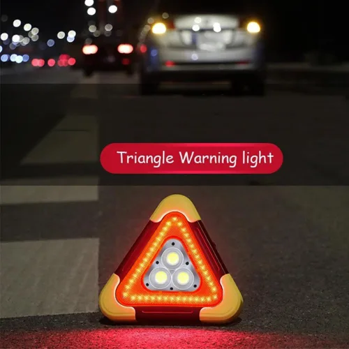 Vista 2 de Triángulo de seguridad de carga solar del triángulo de la emergencia del LED 2pcs 5 modo