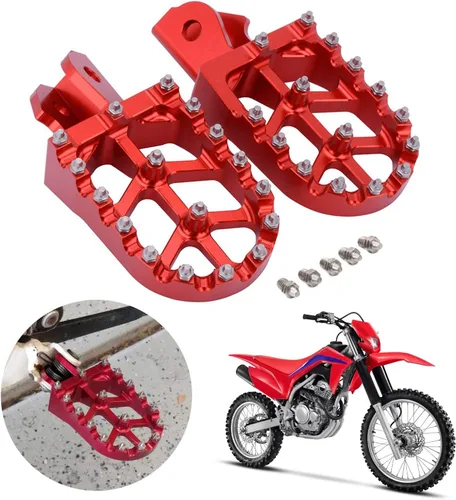 Vista 9 de AnXin Estriberas Estriberas Reposapiés Pedales Apoyos CNC para Z50R 80-99 XR50R 00-03 XR70R 97-03 XR80R XR100R 85-03 CRF80F CRF100F 04-13 Negro