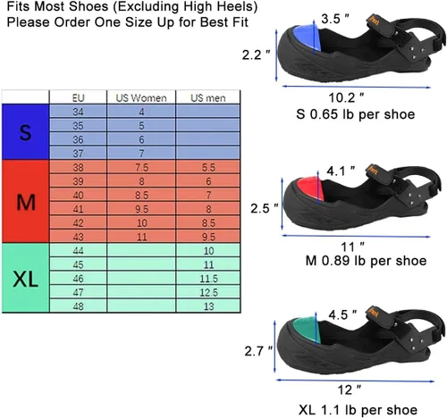 Vista 5 de Safety Overshoes Steel Toe Caps, Full Sole, Toe Shoe Covers, S