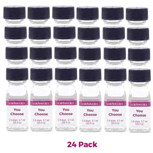 Vista 3 de LorAnn SS sabores 24 paquetes de 1 botella de dram (0.125 onzas líquidas - 0.1 fl oz) – Usted elige los sabores