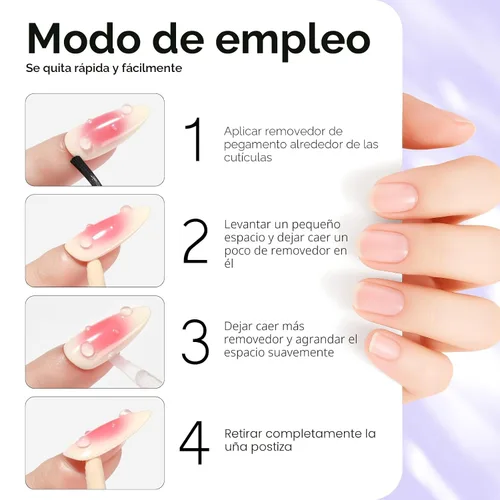 Vista 6 de Makartt Removedor de pegamento para uñas a presión, 1.06 onzas líquidas