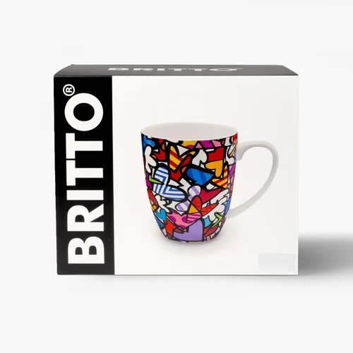 Vista 7 de Britto Romero Bone - Taza de café de porcelana, 16.8 onzas (Alive (multicolor))