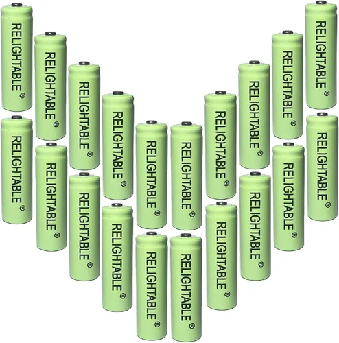 Vista 3 de NiCd AA/AAA 600mAh 1.2V baterías recargables para luces solares, luces de jardín y controles remotos (6 pilas AA de 600 mAh)